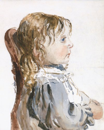 Mädchen in einer Schürze von David Cox